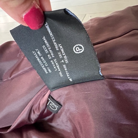 Kenneth‎ Cole Womens Buckle Overcoat Wool Academia Burgundy 14 - Picture 11 of 11